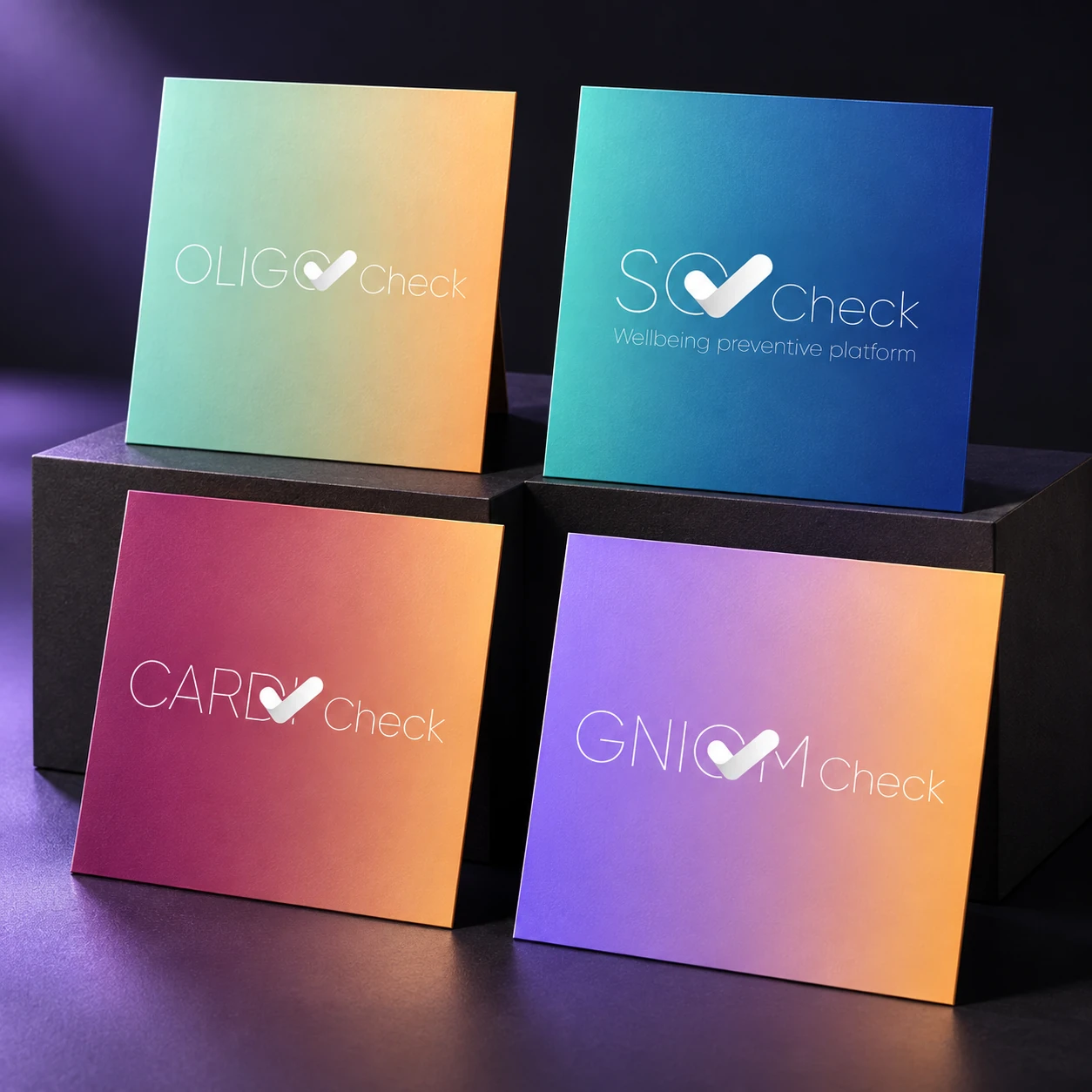 Gamme Check — Identités visuelles · déclinaisons de gamme