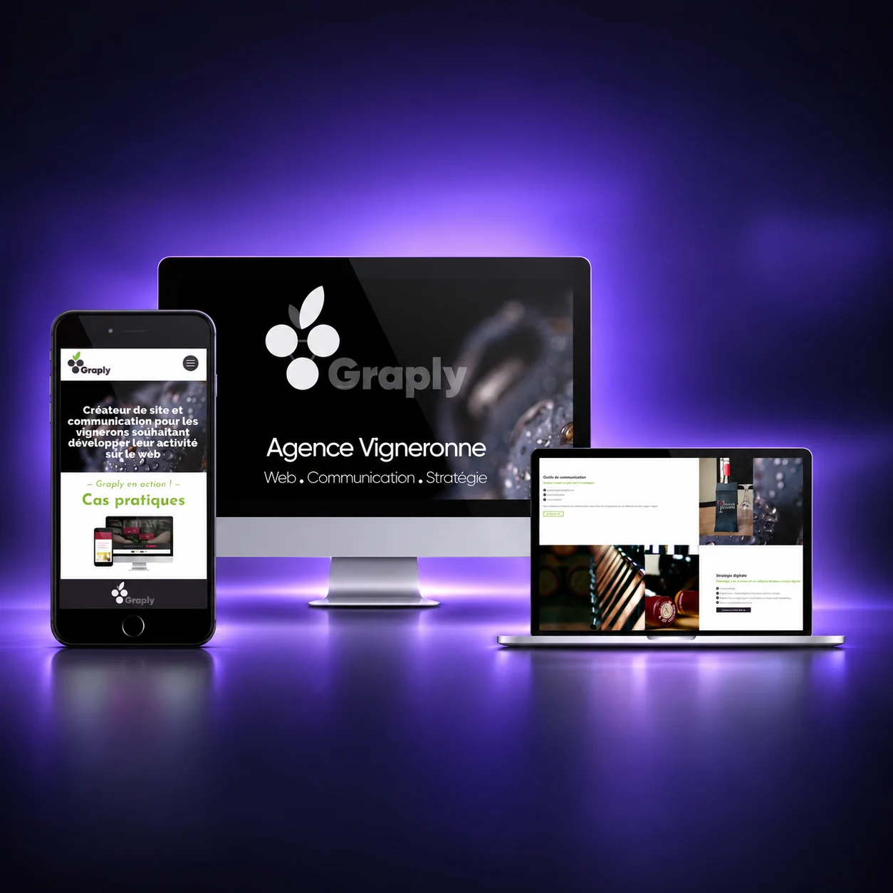 Graply — Site web responsive